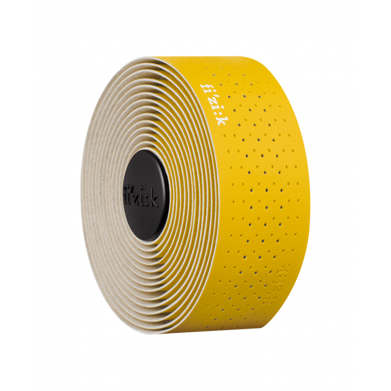 Fizik Tempo Microtex Classic road bike handlebar tape with perforated surface for durability and grip, in black.