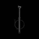 Crankbrothers Highline 3 dropper seatpost in black, 31.6mm diameter, 200mm length, mountain bike component on black background.