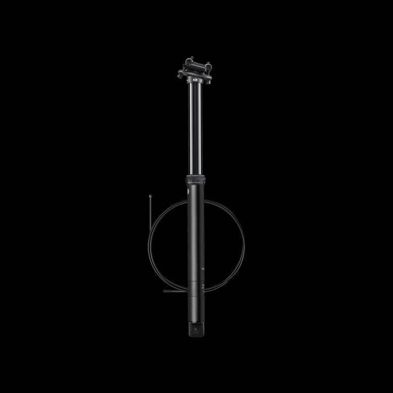 Crank Brothers Highline 7 dropper seatpost with hydraulic cartridge and quick-connect cable for mountain biking bikes.