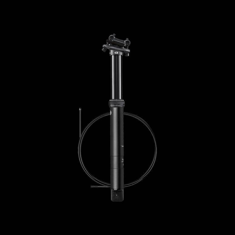 Crank Brothers Highline 7 dropper seatpost with hydraulic cartridge and quick-connect cable for mountain bikes.