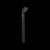 System EX Alloy Bike Seatpost in black, 400mm length with single bolt adjustment, designed for durable bike component performance.