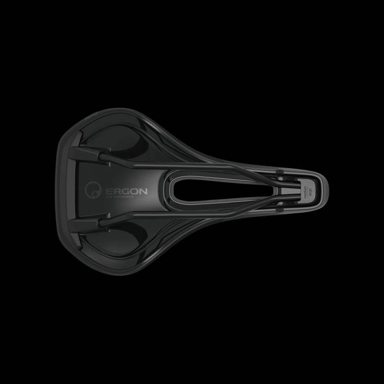 Ergon SMC Sport Gel women's MTB saddle with orthopedic foam and gel pads, designed for comfortable mountain biking.