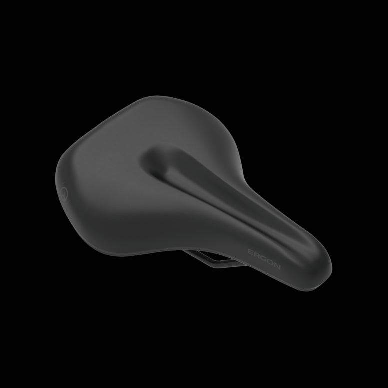 Ergon SC Core Prime women's mountain bike saddle with ergonomic design and comfortable padding for trekking and mountain biking.