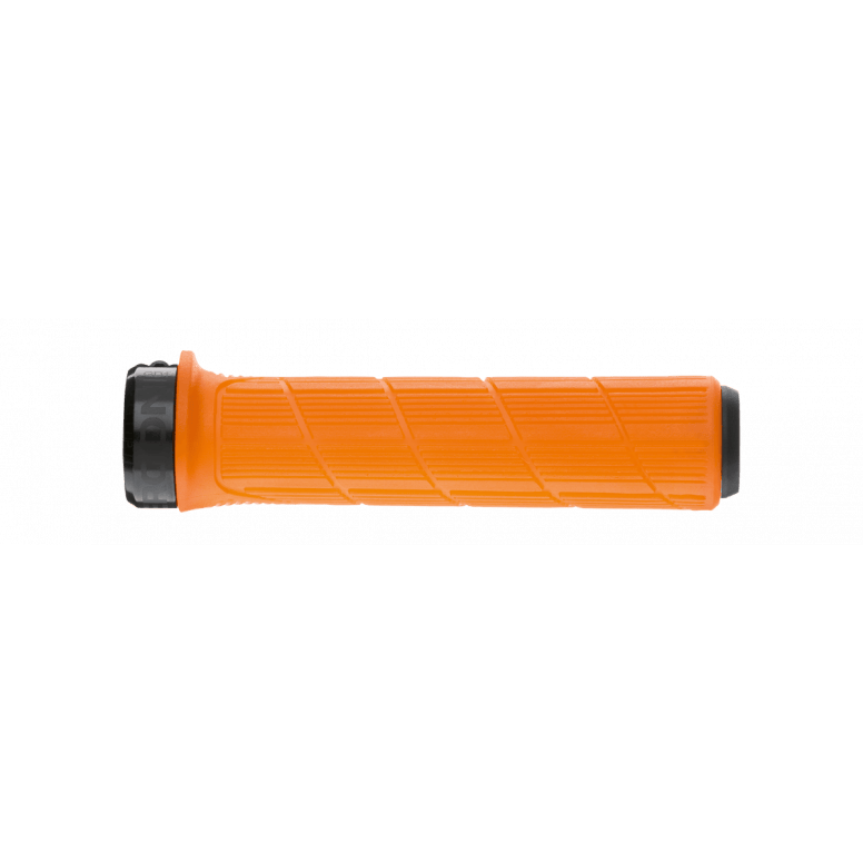 Ergon GD1 Evo Factory MTB grips with carbon-friendly CNC aluminum clamps, ergonomic design for mountain biking comfort