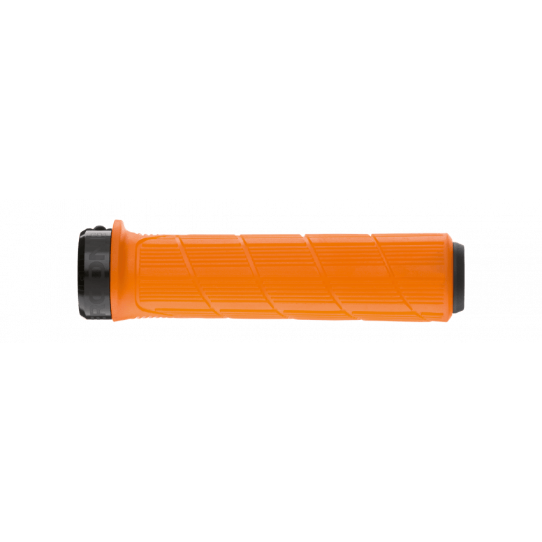 Ergon GD1 Evo Factory MTB grips with carbon-friendly CNC aluminum clamps, lightweight ergonomic handlebar components for mountain biking.