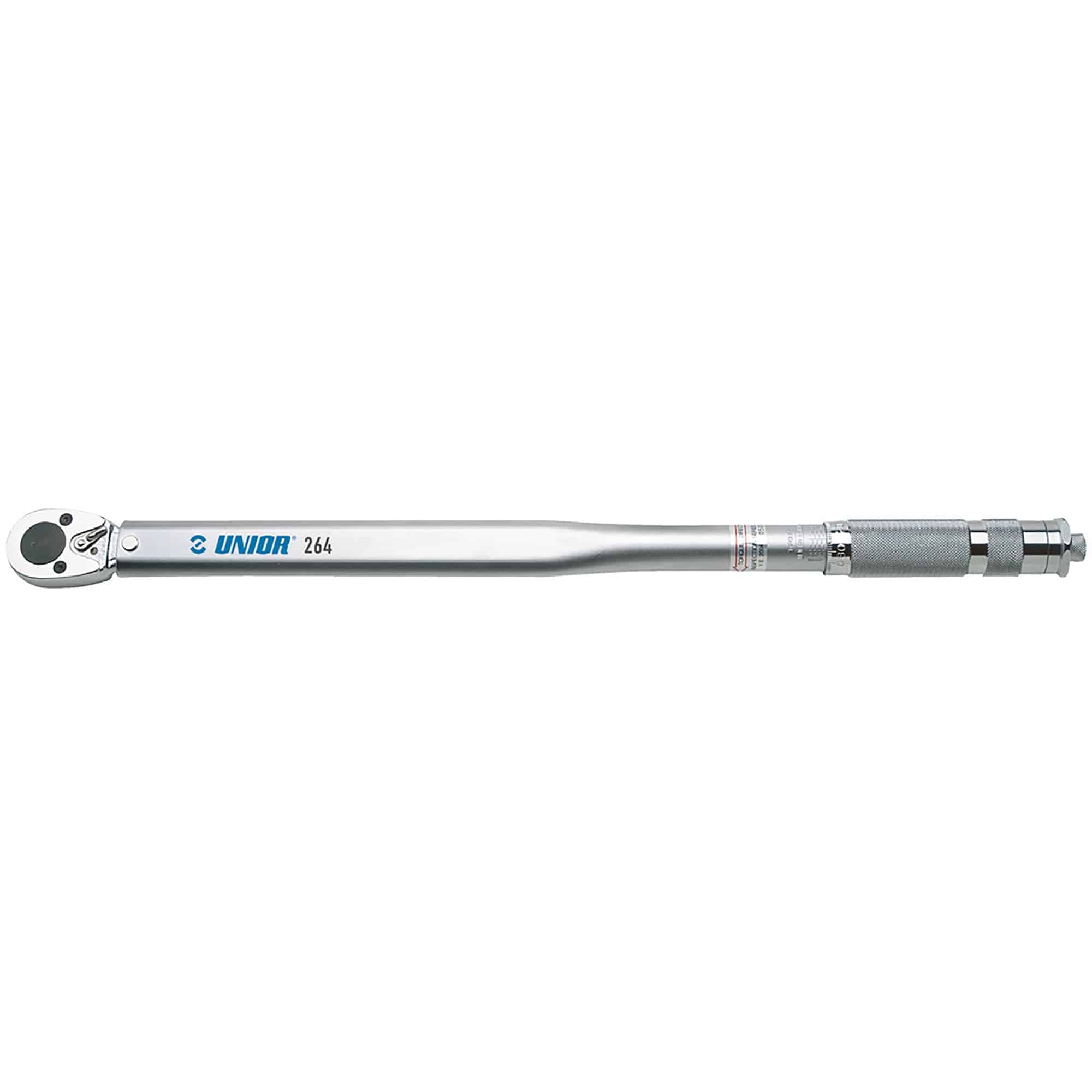 UNIOR Slipper Torque Wrench with reversible ratchet head and dual scale calibration for workshop use.