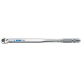UNIOR Slipper Torque Wrench with reversible ratchet head and dual scale calibration for workshop use.
