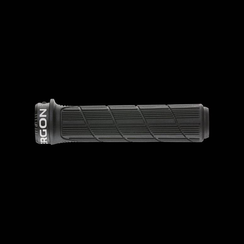 Ergon GD1 EVO black bike grip with gravity control rubber for comfort and control on regular bicycle handlebars.