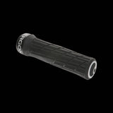 Ergon GE1 Evo ergonomic bike grips with GravityControl rubber and CNC clamps, designed for comfortable cycling.