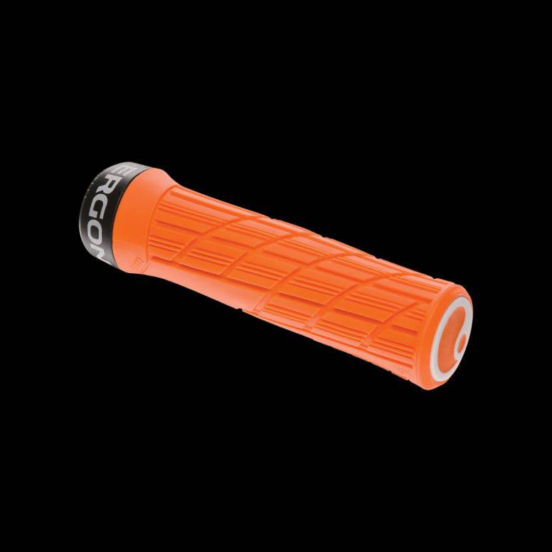 Ergon GE1 Evo bike grips with ergonomic design and durable rubber compound, designed for comfortable cycling components.