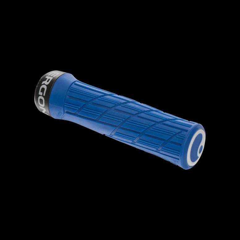 Ergon GE1 Evo bike grips with ergonomic fit and durable rubber compound, designed for comfortable cycling and enhanced control.