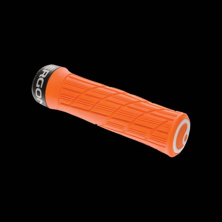Ergon GE1 Evo bike grips with ergonomic fit and durable rubber compound, designed for comfortable cycling components.