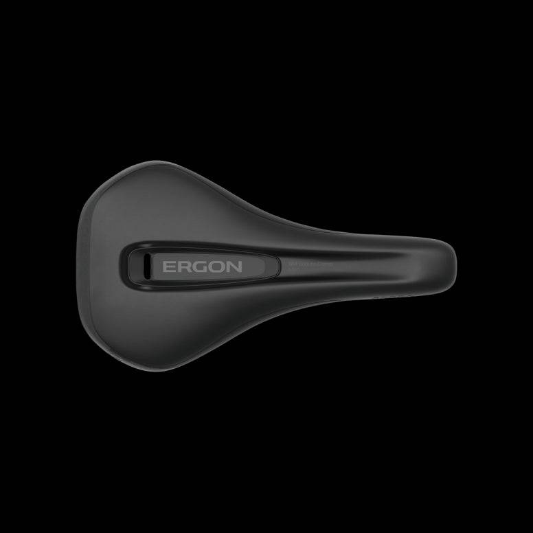 Ergon SM Enduro Comp men's MTB bike saddle with ergonomic design for control and comfort during mountain biking rides.