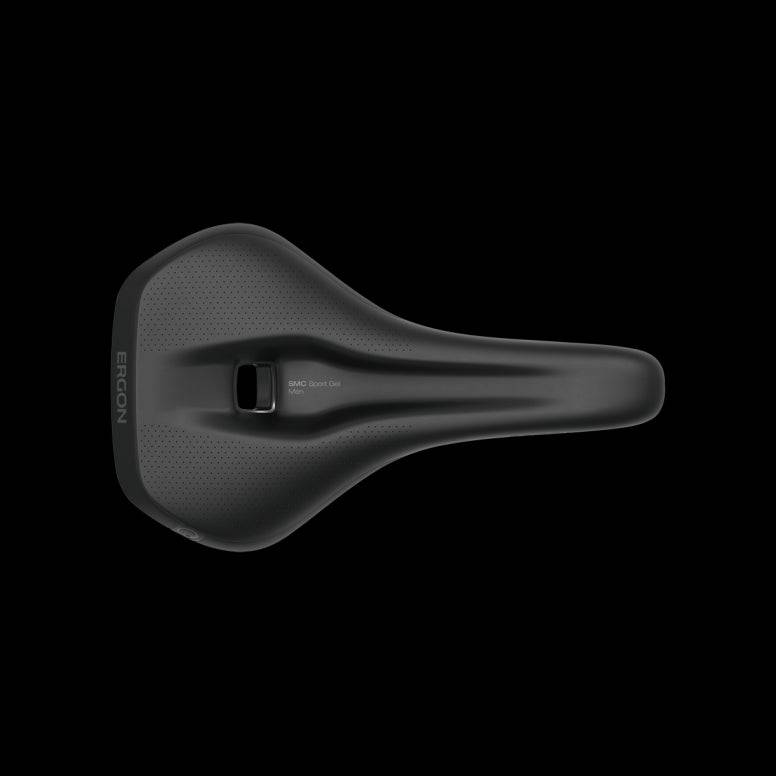 Ergon SMC Sport Gel men's mountain bike saddle with ergonomic design and gel padding for enhanced comfort.