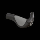 Ergon GP2 ergonomic bike grips with adjustable 2-finger bar ends, providing comfort and control on cycling components.