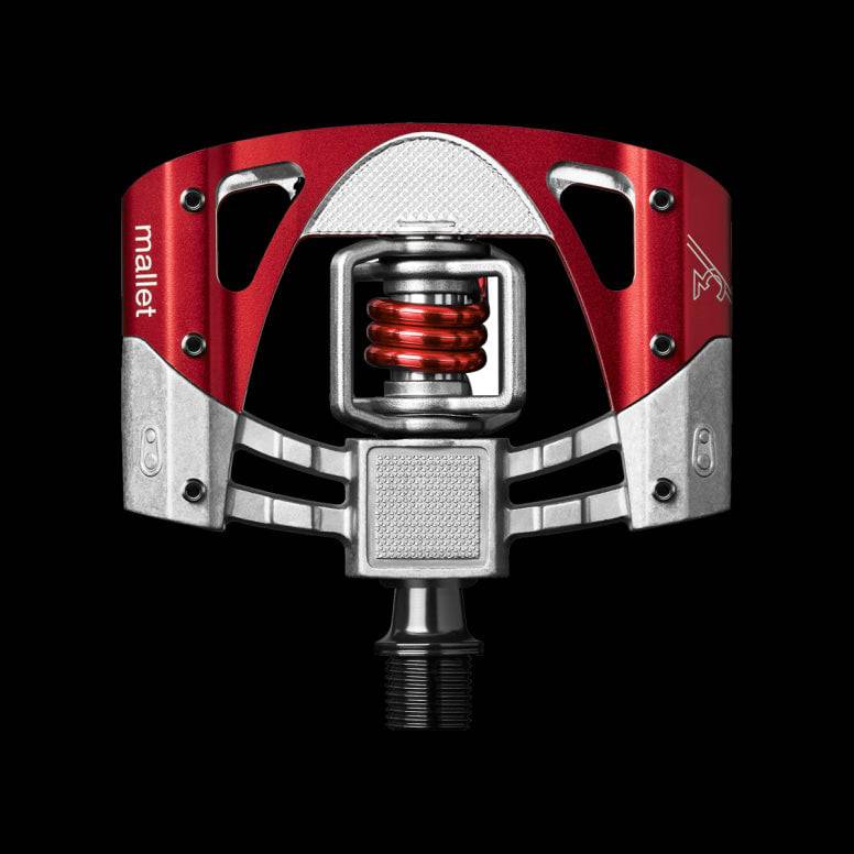Crank Brothers Mallet 3 flat pedal with adjustable traction pins and premium cleats for mountain biking.