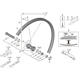 Shimano Spares HB-M988 right hand ball retainer 5/32 x 17 mm