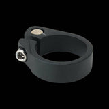 System EX Carbon Seatpost Clamp 13mm alloy bike component, showing the black clamp with branding detail.