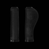 Brooks Cambium ergonomic bike grips in black, 130mm, designed for comfort and control on bicycle handlebars.