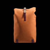 Brooks Pickwick Roll-Top Backpack with laptop sleeve, urban cycling and commuting accessories, durable and stylish urban gear.