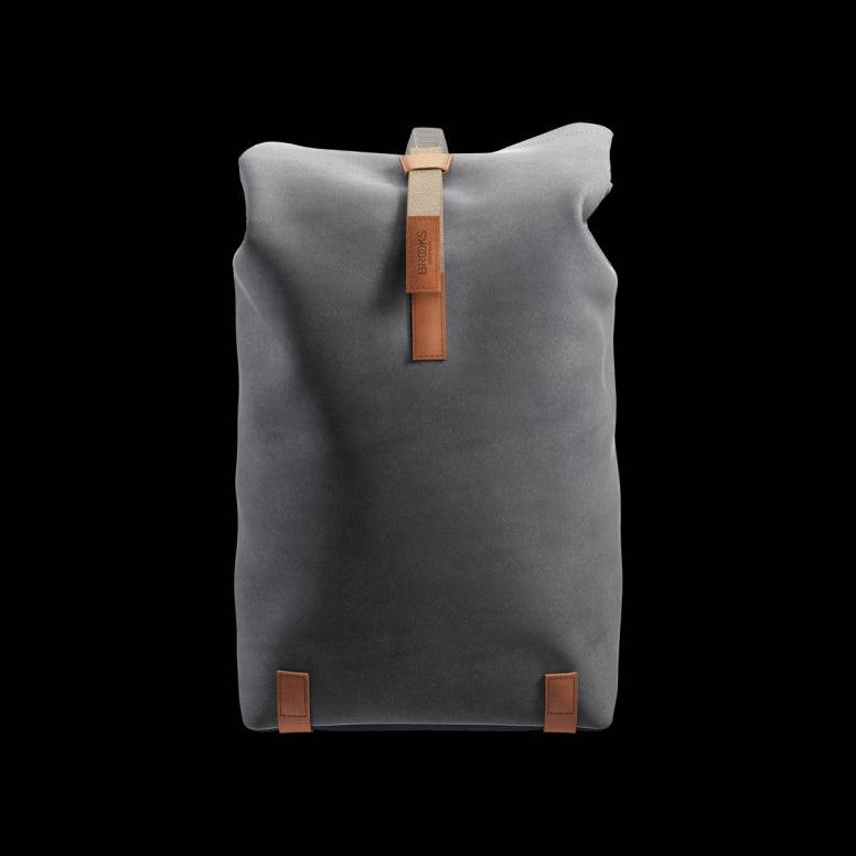 Brooks Pickwick roll-top backpack with laptop sleeve, ideal for urban cycling and commuting, made of durable accessories material.