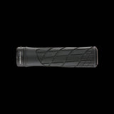Ergon GA2 Fat Black bike grips with ergonomic design for comfort and control, shown on a bike handlebar.