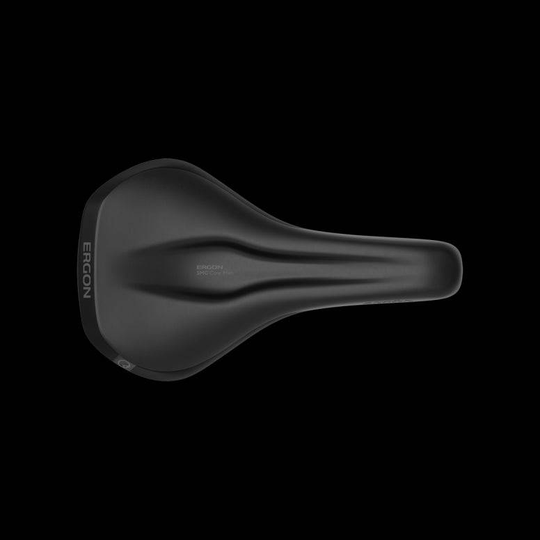 Ergon SMC Core men's mountain bike saddle with core technology, showing ergonomic design and comfortable padding.