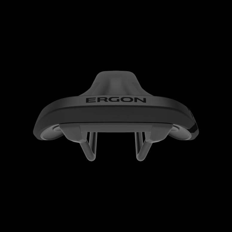 Ergon SM E-Mountain Pro men's saddle for e-MTB riding, featuring ergonomic design for comfort and performance.