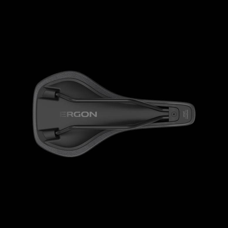 Ergon SR Allroad Core Comp saddle with ergonomic design and shock absorption for gravel and road bike riding.