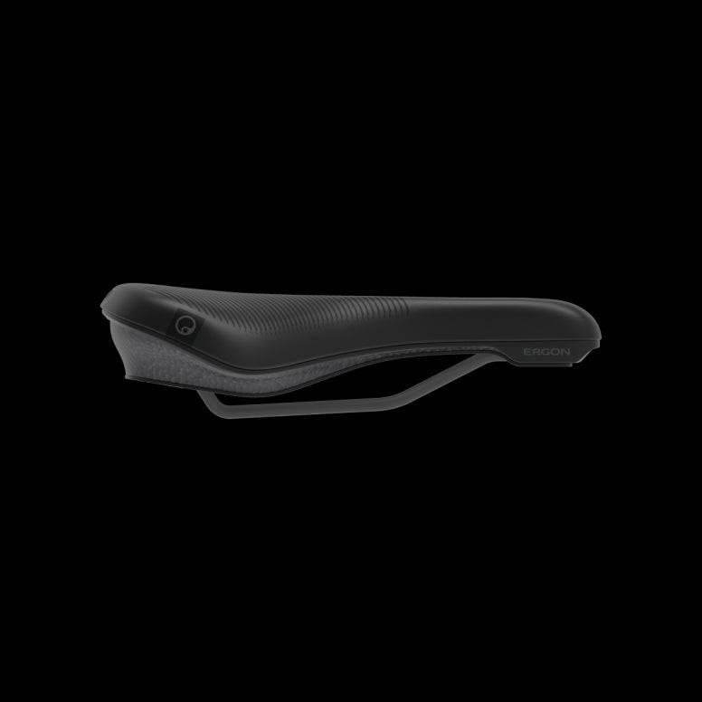 Ergon ST Core Evo men's ergonomic touring and e-bike saddle, black comfort seat for cycling.