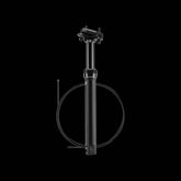Crankbrothers Highline XCG black dropper seatpost for XC and gravel bikes, 27.2mm diameter, 60mm travel, component bike part