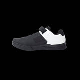 Crank Brothers Mallet Speedlace MTB shoes with Match Box Outsole for trail riding, featuring black and gray design and lace-up closure.