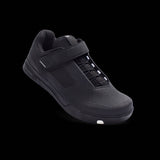 Crank Brothers Mallet Speedlace MTB shoes with Match Box outsole for trail riding, featuring black and gray design and laced closure.