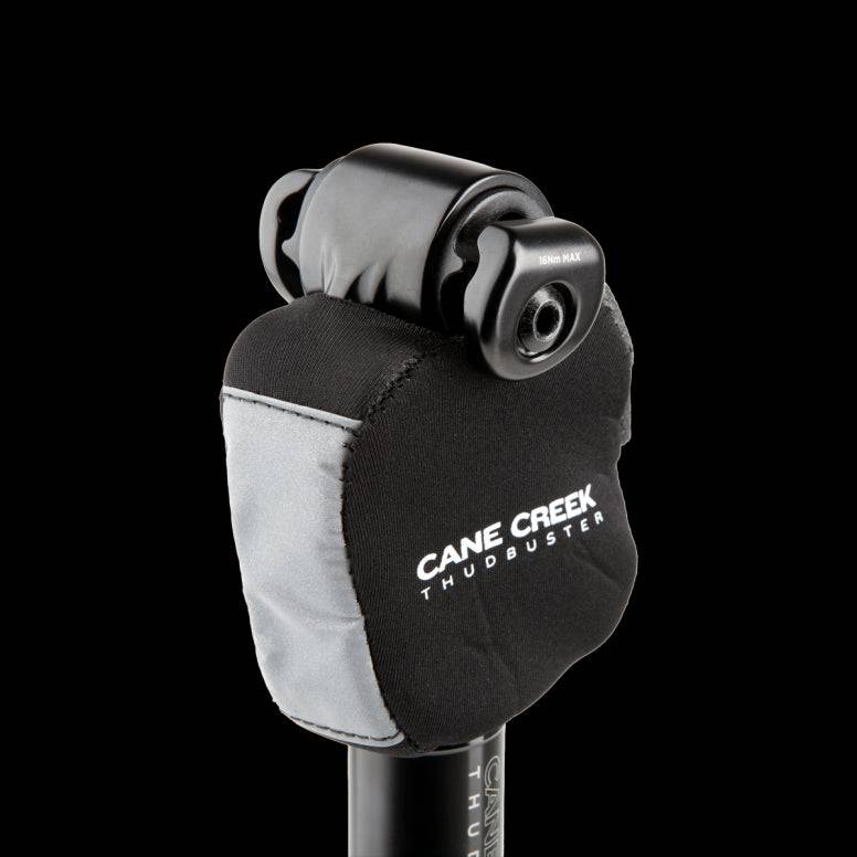 Cane Creek Thudglove suspension cover neoprene protector for parallelogram bike components and accessories.