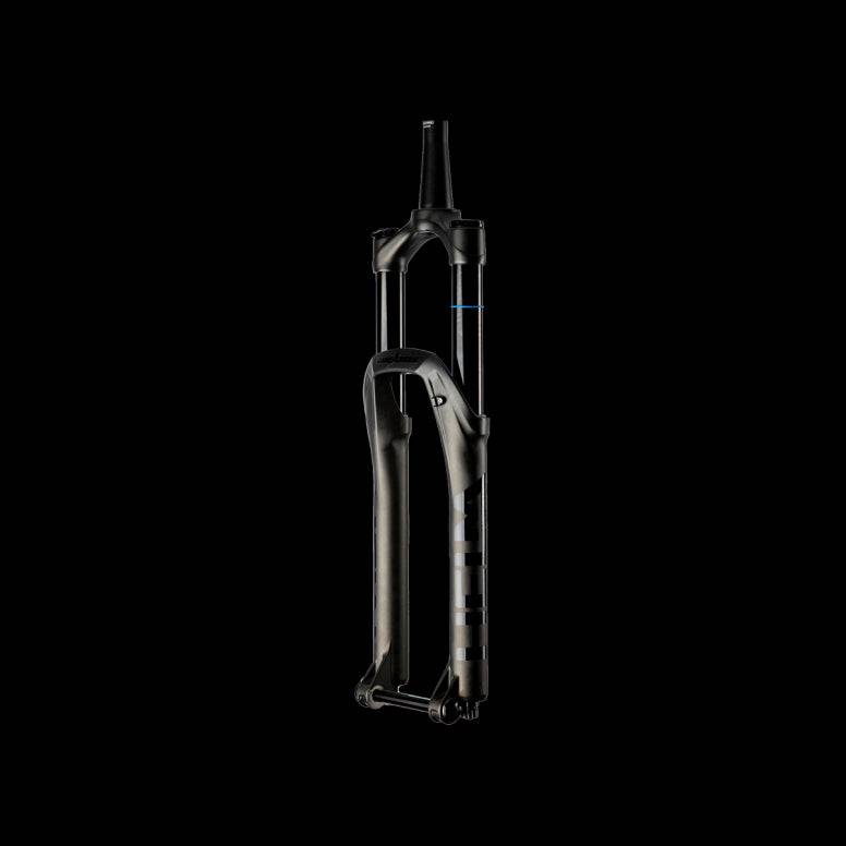 Cane Creek Helm MKII Coil mountain bike fork with adjustable travel 130-160mm, showing the black suspension fork and stanchions.