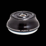 Cane Creek 40 IS42/28.6 headset with clip-seal and sealed bearings for smooth steering, shown with components and bearings.