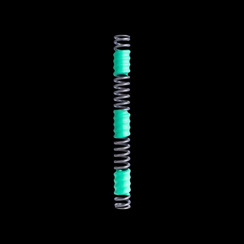 Cane Creek Helm fork main spring replacement and accessories for suspension performance, shown with compatible components.