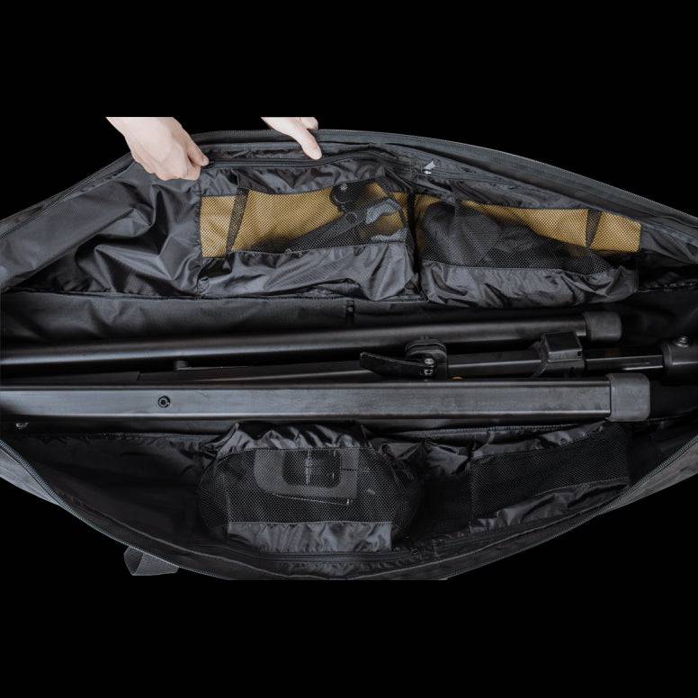Topeak Prepstand eUP Carry Bag in black, compact storage accessory for Rally stand, designed for easy transport and protection.