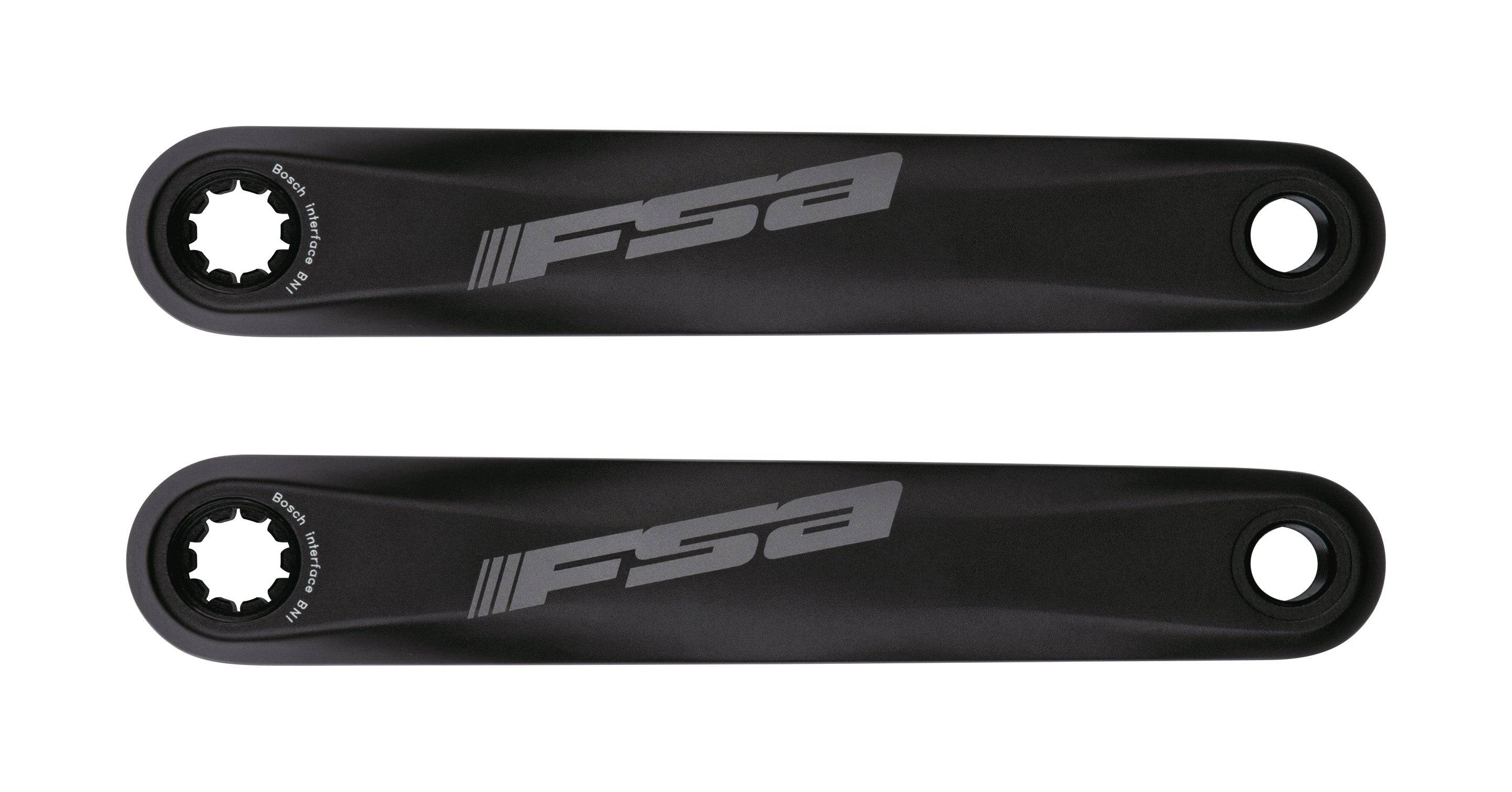 FSA Bosch G3 BNI E-Bike crankset with Bosch spindle interface, black component for e-bike drivetrain.