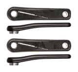 FSA Ebike Chainset CK-8685-1 ISIS Drive black carbon crankset with 165-175mm arms, 18.7mm spindle for bicycle components