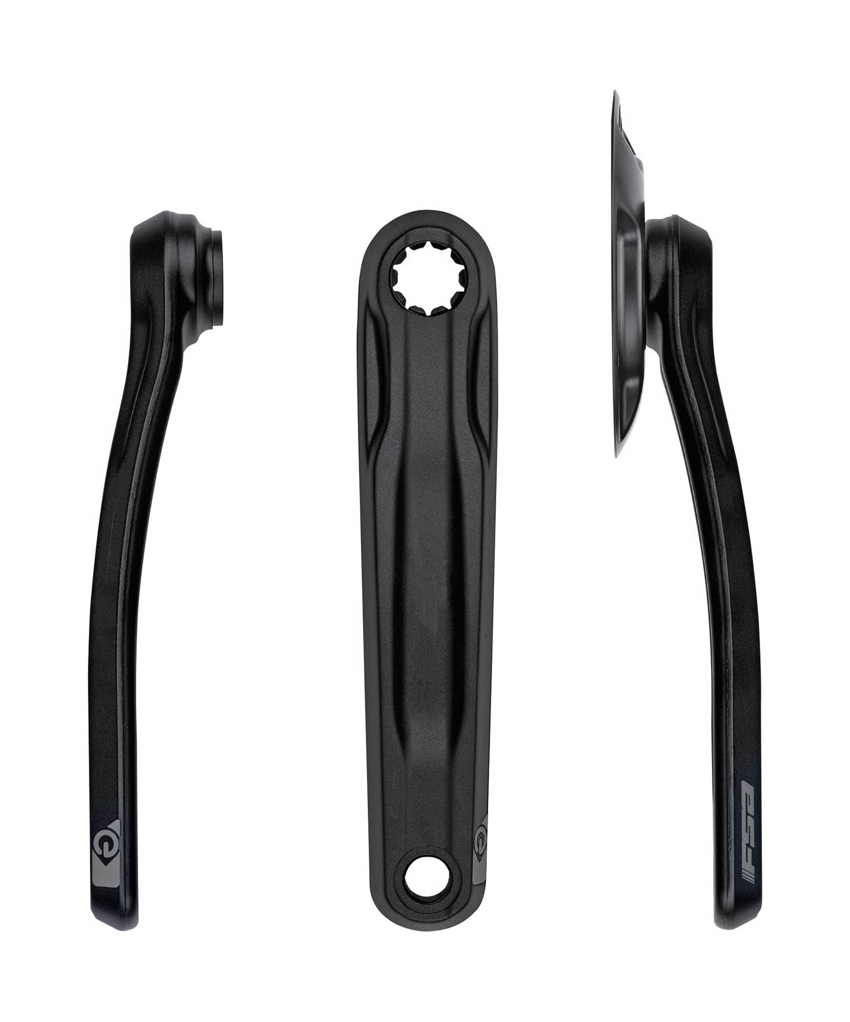 FSA Ebike Chainset CK-761 G2T ISIS Drive black anodized crankset with components for electric bikes.