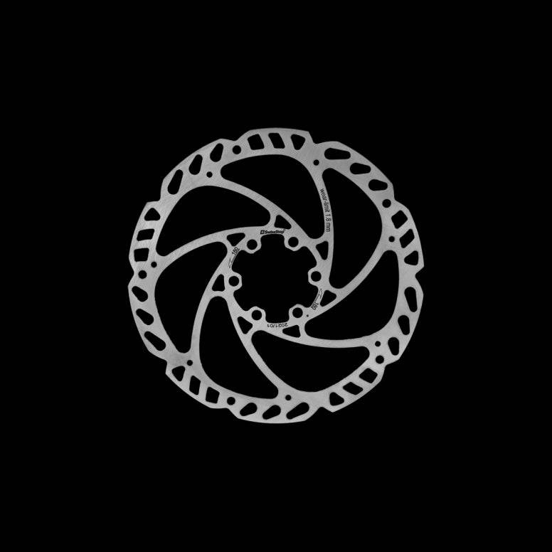 SwissStop Catalyst One high-performance 6-bolt disc brake rotor for bicycle braking components.