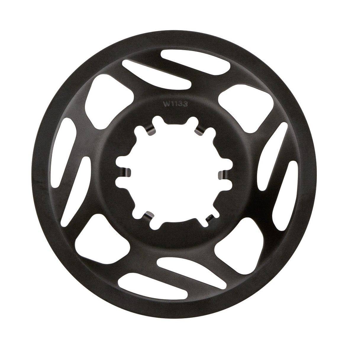 FSA Bosch Ebike steel chainguard with ED black finish for 15T cranksets, designed for e-bike components.