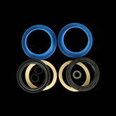 Enduro Bearings fork seals kit with dual-lip oil and wiper seals, designed for smooth performance on bicycle forks.