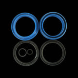 Enduro Bearings fork seals kit with dual-lip oil and wiper seals for smooth suspension performance on a bicycle.