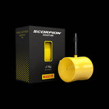 Pirelli Scorpion MTB Smartubes inner tube with Presta valve for disc brake mountain bike, durable bicycle component.