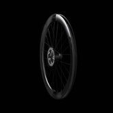 Fast Forward RYOT55 tubular 55mm disc brake wheelset with DT240 hubs, Shimano Centerlock, carbon black finish.