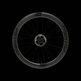 Fast Forward RYOT55 tubular 55mm disc brake wheelset with DT240 hubs, Shimano Centerlock, black carbon finish.