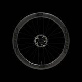 Fast Forward RYOT55 tubular 55mm disc brake wheelset with DT240 Centrelock hubs, Shimano carbon rims, black finish.