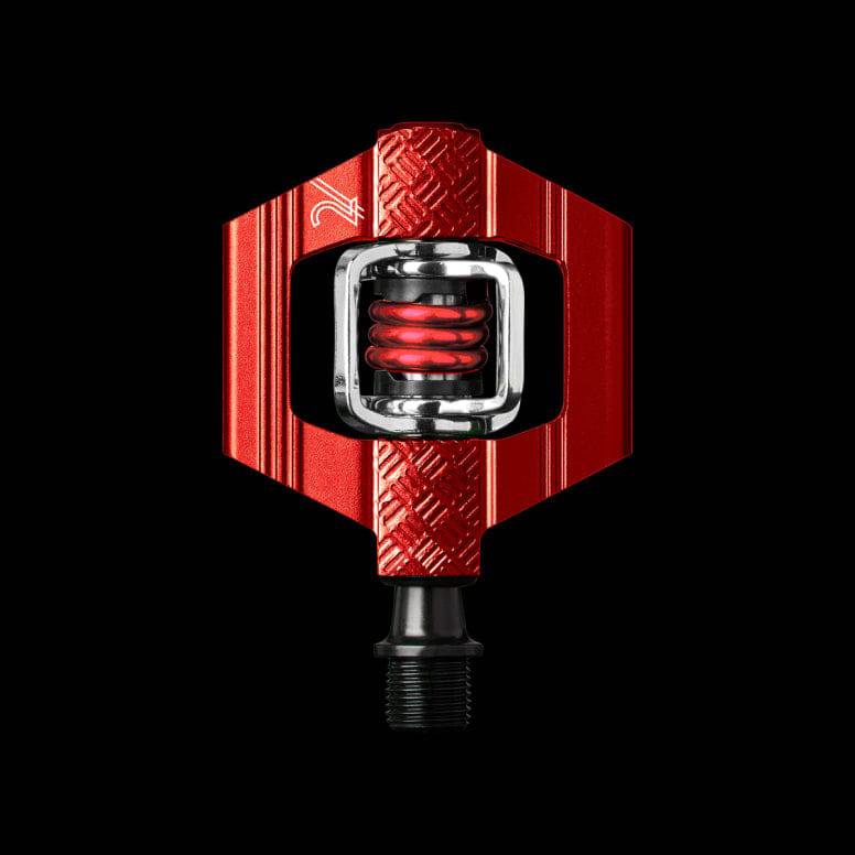Crank Brothers Candy 2 clipless MTB pedal with durable body and mud-shedding design for mountain biking.